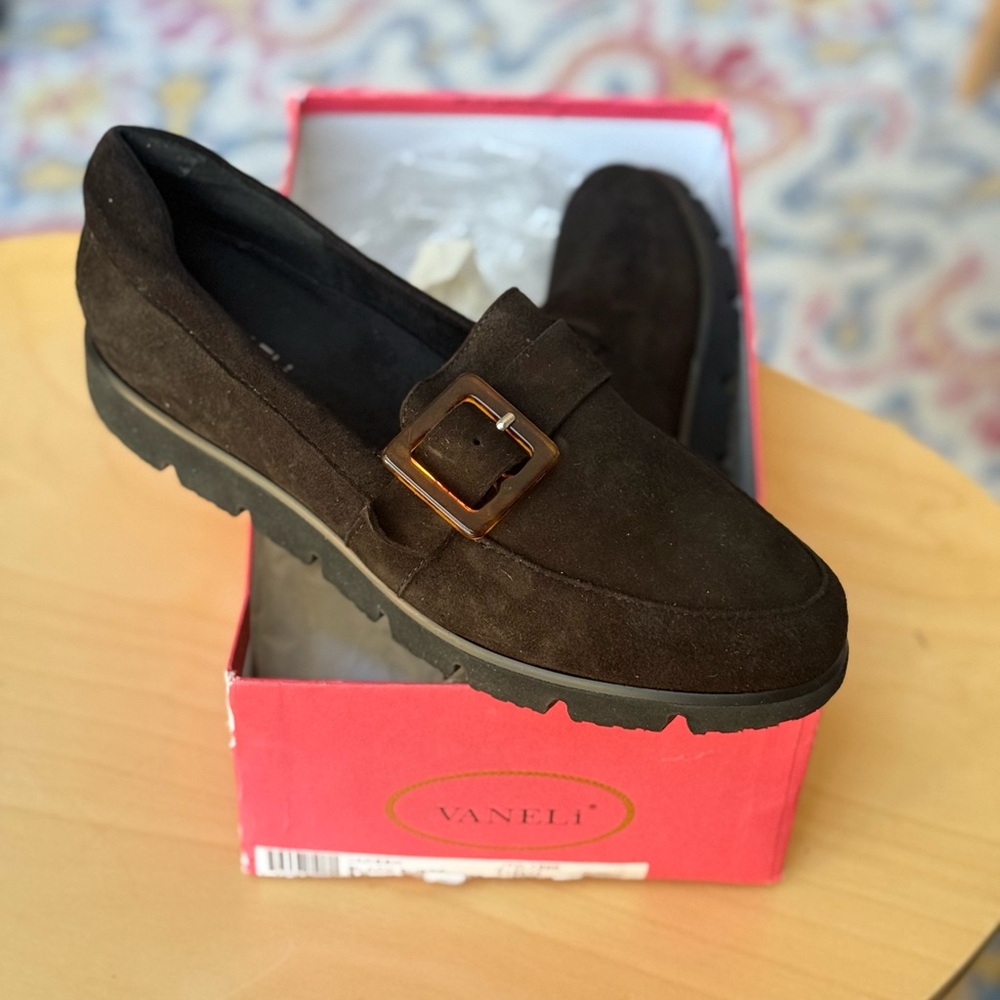 VANELI black suede loafer 9N